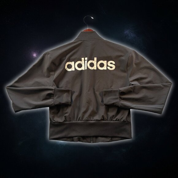 Adidas Women's Athletic Jogging Workout Full Zip Black Windbreaker Size XS - Picture 2 of 11